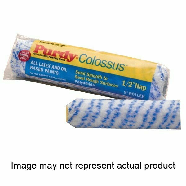 Purdy Colossus Roller Cover, 1 in Thick Nap, 18 in L, Woven Polyamide Cover 144630185